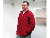 Image of Fleece with David Silver Spares Logo, Red, Large